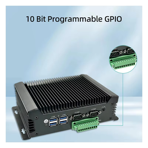 OEM ODM Fanless Industrial Mini PC Embedded PC Industrial PC con Win7/8/10 Intel 6th a 13th Gen I7 I5 I3 Dual GbE LAN