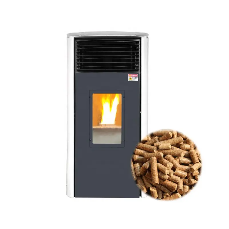 Wholesale Modern Real Fire Smokeless Wood Pellet Stove For Heating Biomass Pellet Fireplace