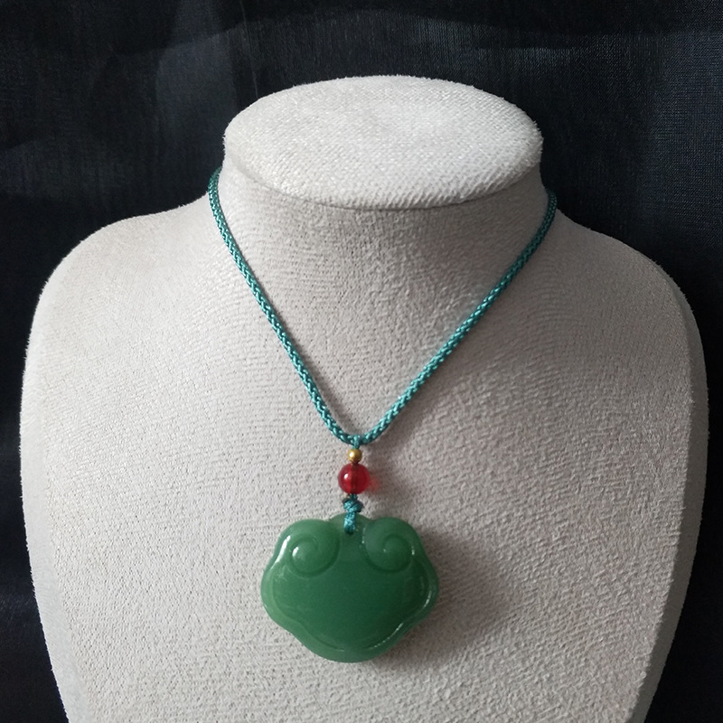 Cuerda verde-nube auspiciosa cerradura-verde