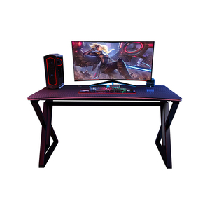 Escritorio moderno para juegos G5 con iluminación LED, altura ajustable con estructura de acero estable y superficie de arco de MDF para uso en el hogar, la Oficina y el ordenador - Product Image 2