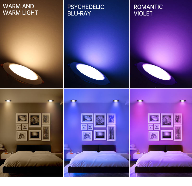 High brightness CCT 3000K 4000K 6000K downlight lamp commercial downlight 7W 9W recessed led downlight fixture for project