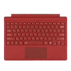 微软Surface Pro 3-7发光二极管背光批发高红色无线分裂键盘，带7色触摸板，适用于视窗11 - Product Image 1
