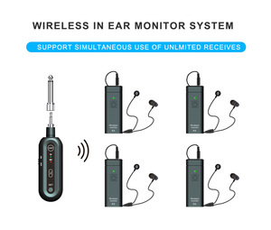 M1 Mono monitoreo inalámbrico cantante etapa retorno música acompañamiento audio host voz en tiempo real retorno oído sistema de monitoreo UHF