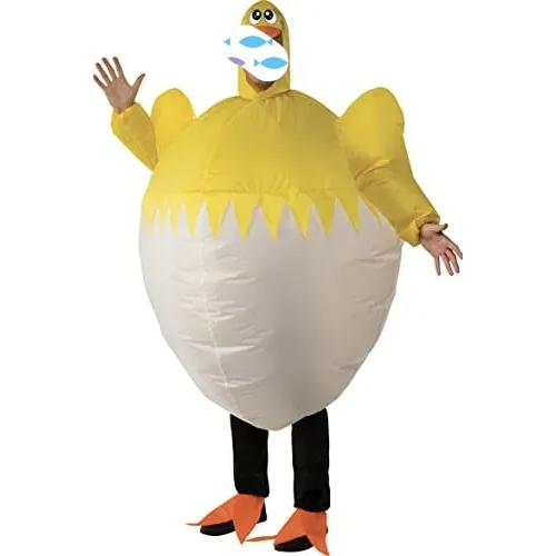 Mascotte disfraz de huevo publicidad venta al por mayor inflable adulto huevo de Pascua mascota disfraz