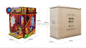 IFD en popüler imha kralı jetonla çalışan dekompresyon Smashing topu karnaval Arcade piyango itfa konsolu - Product Image 6