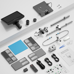 Andonstar AD249S-<strong>M</strong>-Plus Trinocular 10'' High Definition Digital Microscope With 10-inch Screen + Extension Base for PCB Repair - Product Image 6