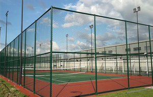 Rete di collegamento a catena resistente alla corrosione a forma di croce per parapetti per campi sportivi rete di isolamento rete metallica - Product Image 3