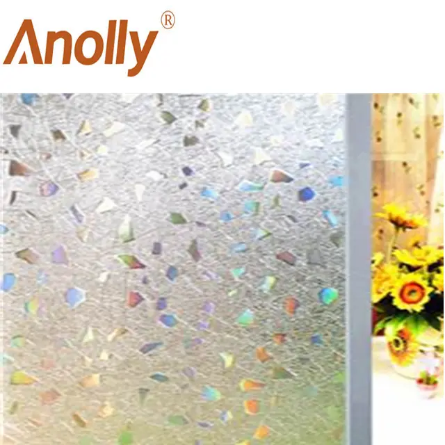 Anolly Fábrica 3D Glitter Decoração Rolo Da Bandeira Do Vinil de Privacidade Decorativa Vidro Window Film Poster