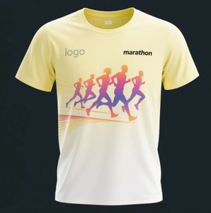 OEM 100 Polyester boyutları özelleştirme maraton koşu spor T Shirt süblimasyon baskı ile müşteri tasarım - Product Image 2