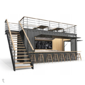 バーベキューフードトラック2階建てフードトラックBbqグリル付きフードトラック