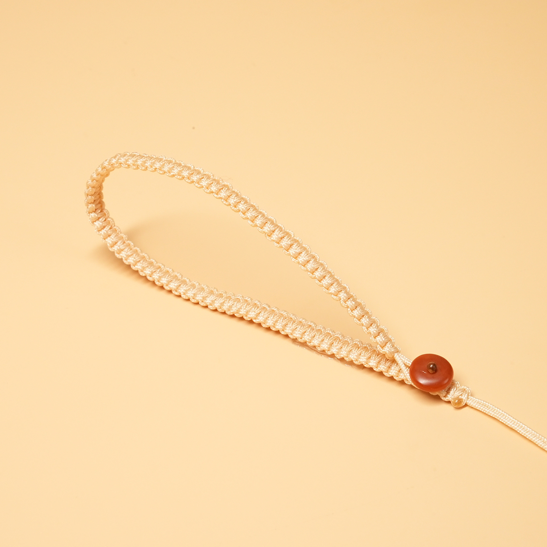 Bouton olive abricot clair