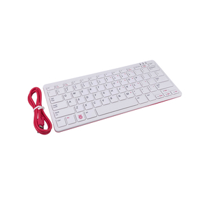 Offizielle Raspberry Pi Tastatur und Hub für Raspberry Pi 4 / 3 / 2, Offizielle Raspberry Pi Maus rot / weiß