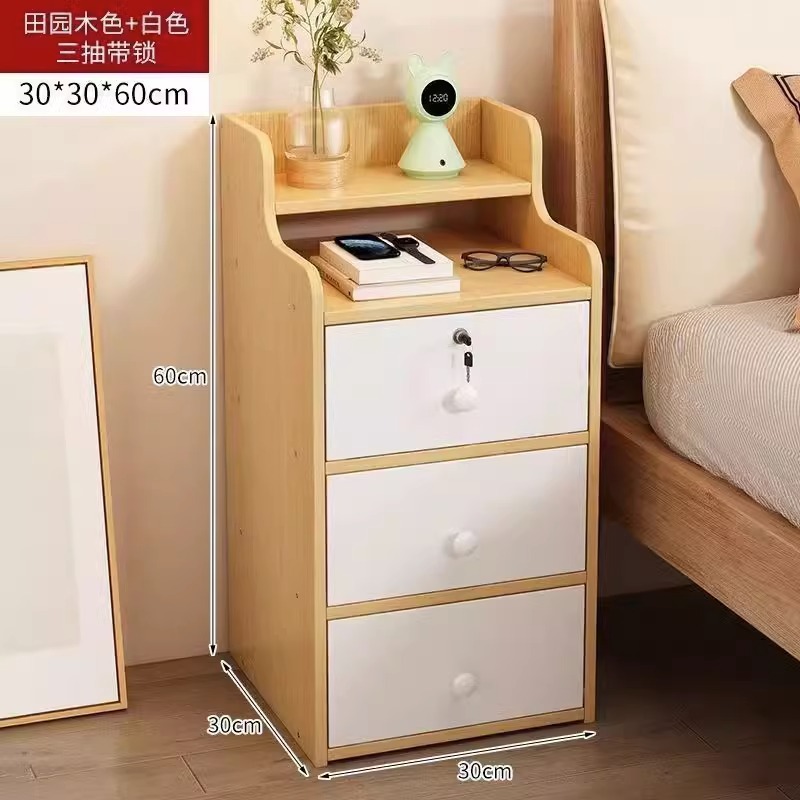 Ensemble de trois tiroirs de style campagnard 30*30*60