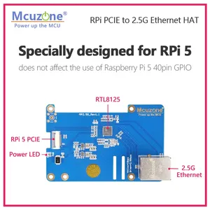 MP2.5G lampone Pi 5 PCIE a 2.5G cappello Ethernet, RTL8125,RPi OS personalizzato senza Driver - Product Image 3