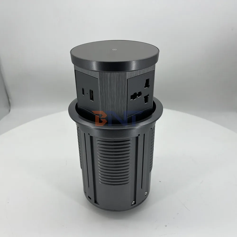 Wasserdichte motorisierte Pop-up-Smart-Lifting-Buchse USB-Unterstützung Blue Tooth Speaker Wireless-Ladestecker-Buchse für Smart Home