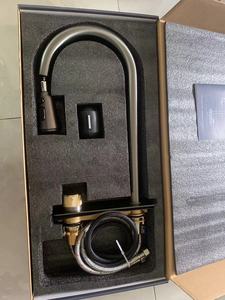 Sevinç 304 el yapımı şelale İşlevli akıllı Modern süzgeç tezgah boşaltma tek kase paslanmaz çelik mutfak lavaboları - Product Image 4