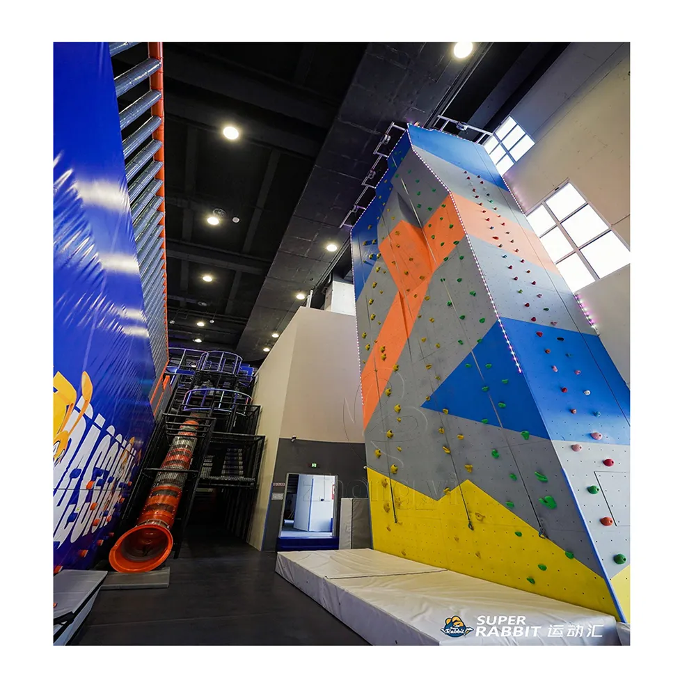 Pared de escalada en roca, juego personalizado para interiores, parque infantil, juegos suaves