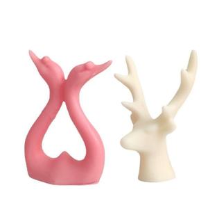 HY Elk boynuz mum ev yapımı yılbaşı kuğu kalıp DIY koku taş dekorasyon