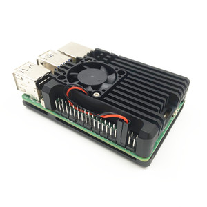 Soğutma fanı soğutma ile ahududu pi 5 nesil ahududu PI 5 anakart alüminyum alaşım koruyucu muhafaza - Product Image 3