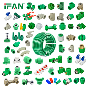 Màu xanh lá cây 20-125mm khớp nối ổ cắm khuỷu tay <span class=keywords><strong>TEE</strong></span> <span class=keywords><strong>PPR</strong></span> phụ kiện IFAN Hot Bán OEM <span class=keywords><strong>PPR</strong></span> phụ kiện đường ống DIN ống dẫn nước vật liệu - Product Image 1