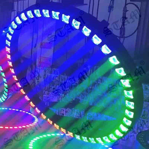 Işın bar ışığı Pub Led daire tam renkli Retro işık Livehouse Dj disko Pub Led matrix Retro işık DMX512 kontrol işın bar - Product Image 4