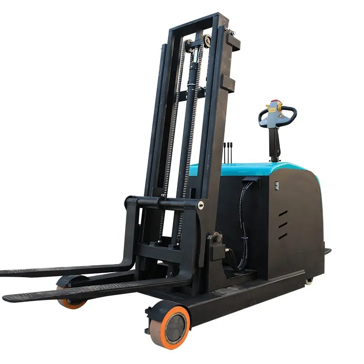 Pangolin AC Driving Stacker System Maintenance Friendly Electric Walkie Stacker Forklift With Large Storage Battery