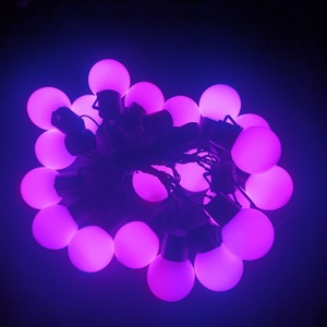 Большой G50 RGB светодиодный меняющий цвет Глобус Гирлянда для наружных рождественских украшений для патио, вечеринки, балкона, кафе, украшения - Product Image 1