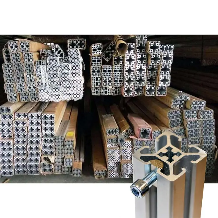 중국 맑은 양극 산화 처리 된 알루미늄 프로파일 30x30 2020 t 슬롯 라이트 산업용 alu 프레임 6061 6063 제조업체