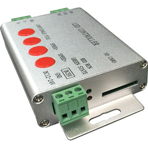 Светодиодный программируемый DMX512 H801SB светодиодный контроллер SPI адресуемый пиксельный светодиодный контроллер с SD-картой поддерживает 2048 пикселей