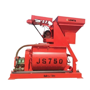 LONTA JS750750Lセルフローディング1ヤード電動ツインシャフトコンクリートバッチプラントブロックマシン用セメントコンクリートミキサー機