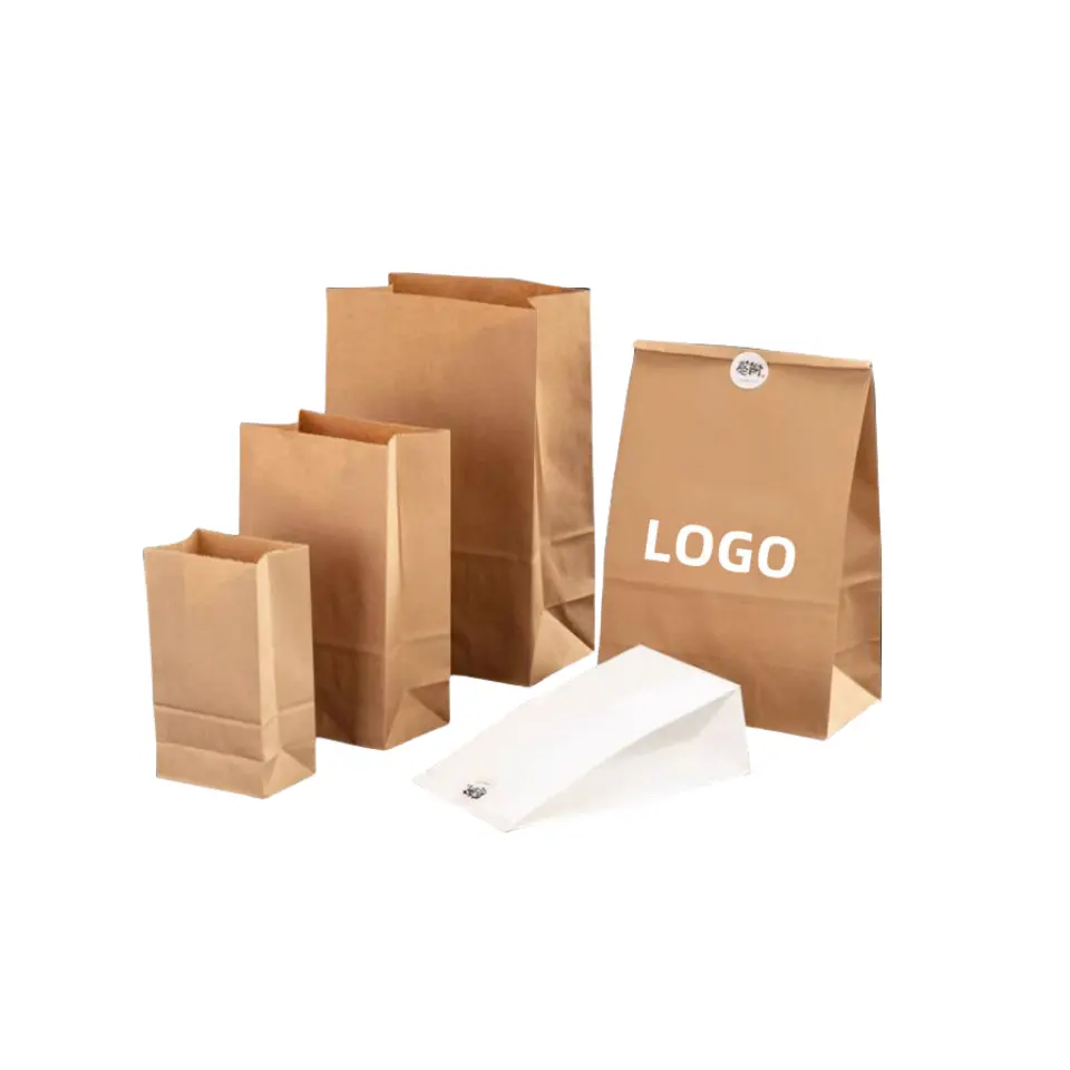 Factory Custom Fast Food Packaging Recyclable SOS Popcorn and Lunch Bags With Cheap Price