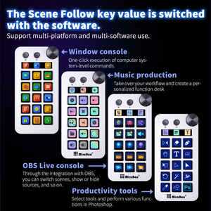 OEM Orders Are Acceptable LCD Programming <strong>Keyboard</strong> 15 <strong>Keys</strong> + Knob Numeric Keypad Macro Keypad Works with Windows and Mac OS - Product Image 3