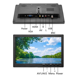 Pantalla de 10,1 pulgadas, mini entrada VGA con pantalla, función de reproductor de DVD, monitor de ordenador LCD de escritorio pequeño para el hogar - Product Image 3