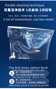 Bathroom Fancy Luxury Toilets Washing System Instant Hot Type Washing and Drying Smart Toilet <strong>Bidet</strong> With <strong>White</strong> Color Smart Toi - Product Image 4