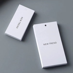 Luxury <strong>Custom</strong> Design <strong>Printing</strong> Name Logo Paper Garment Hangtag Labels Clothing Hang <strong>Tags</strong> With <strong>String</strong> - Product Image 4