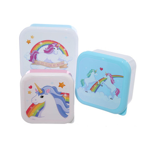 Çocuklar 3 adet öğle yemeği kutuları aperatif depolama S/M/L, çok bölmeli küçük gıda kapları ile 3 kutu Set - Product Image 3