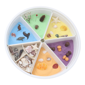 Montessori khay cảm giác với nắp giáo dục sớm đồ chơi cho trẻ mới biết đi unisex cảm giác chơi hộp bin khay 2-4 năm - Product Image 1