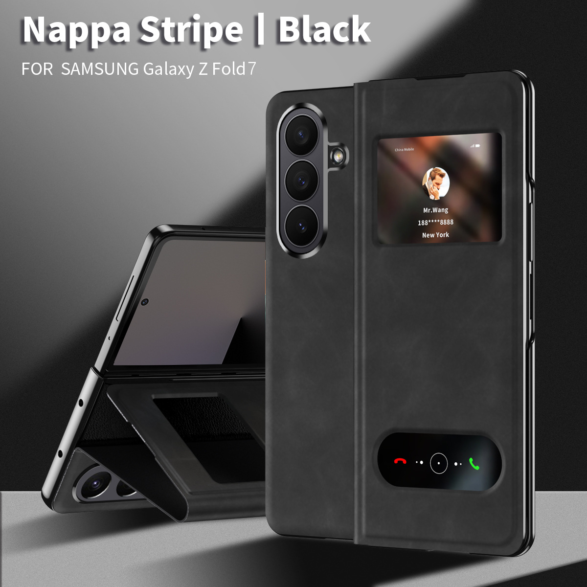 Motif nappa noir