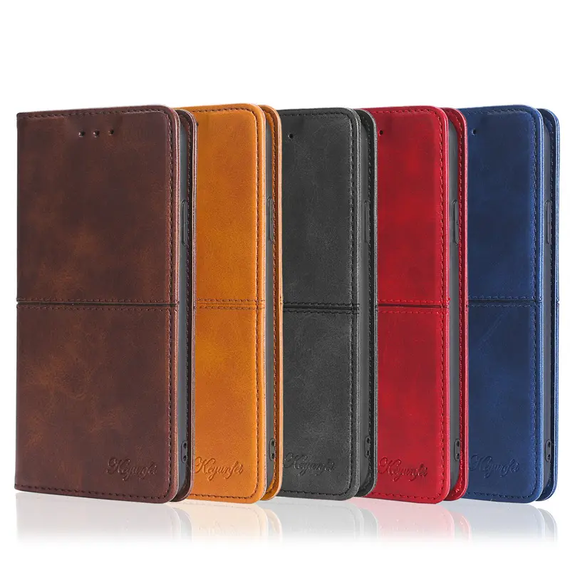 Wholesale Wallet Card Holder Pocket Flip Leather Phone Case Business Style Phone Cover For S24 S23 S22 Plus