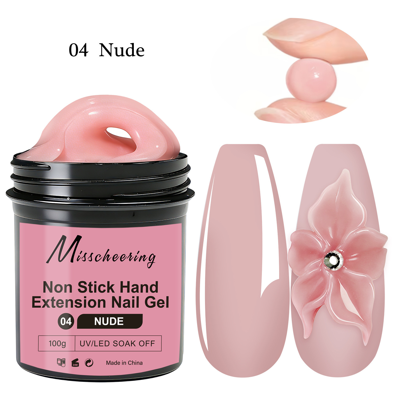 100g de gel d'extension de main antiadhésif 04