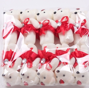 小さなクマの花束人形ぬいぐるみクマ人形花飾りクマバレンタインデー - Product Image 3