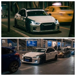 For Infiniti <strong>Q50</strong> Upgraded LB Style Body Kit Q50S Front Bumper Front and Rear Diffuser Side Diffuser Rear Spoiler Trunk Spoiler - Product Image 5
