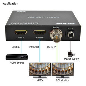 4K for HDMI to <strong>SDI</strong> Converter with Loop Out 12G 4K 60Hz EDID Support Max 120m Video <strong>Splitters</strong> &amp; Converters - Product Image 2