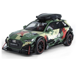 Fabrika satış yeni 1:24 RS6 Die Cast Model araba ile kapı açılış arka gövde açılış, geri çekin alaşım oyuncak araba ile ışık sesleri - Product Image 1