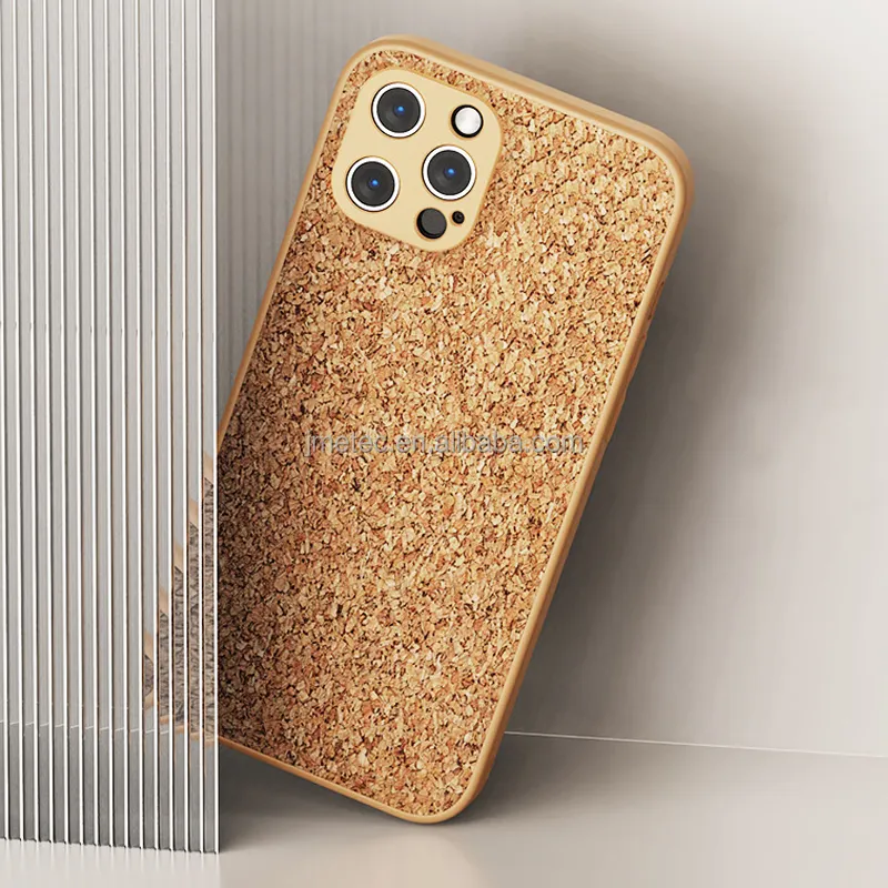 hot sale environment tpu pc eco friendly recycled Breathable real Cork Wood phone case for iphone 15 14 13 pro max