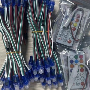 ไฟ LED ดิจิตอลพิกเซล 13 ซม. 2811 IC พิกเซลสีเต็มรูปแบบไฟ LED โมดูล DC 5 V อินพุต IP67 RGB สี