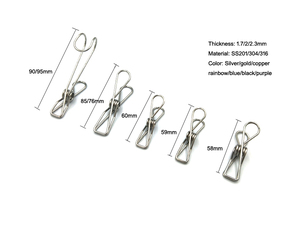 HENGSHENG Hot Bán liên tục lực lượng 304 thép không gỉ quần áo chốt bán buôn mùa xuân - Product Image 3