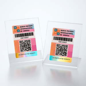 Kunden spezifischer QR-Code manipulation sicherer Barcode-Seriennummer-Laseretiketten-Aufkleber kleber