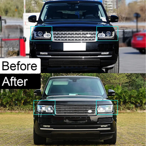 Dört gözler ön lamba sol yan sağ yan LED far Range Rover Vogue 2013-2017 için yükseltme 2023 - Product Image 5