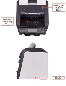 Máquina Chuanwei de gran oferta con 2 contadores de billetes CIS, máquina de conteo de dinero con valor de billete mixto para bancos, venta en caliente de la semana del 2017 - Product Image 5